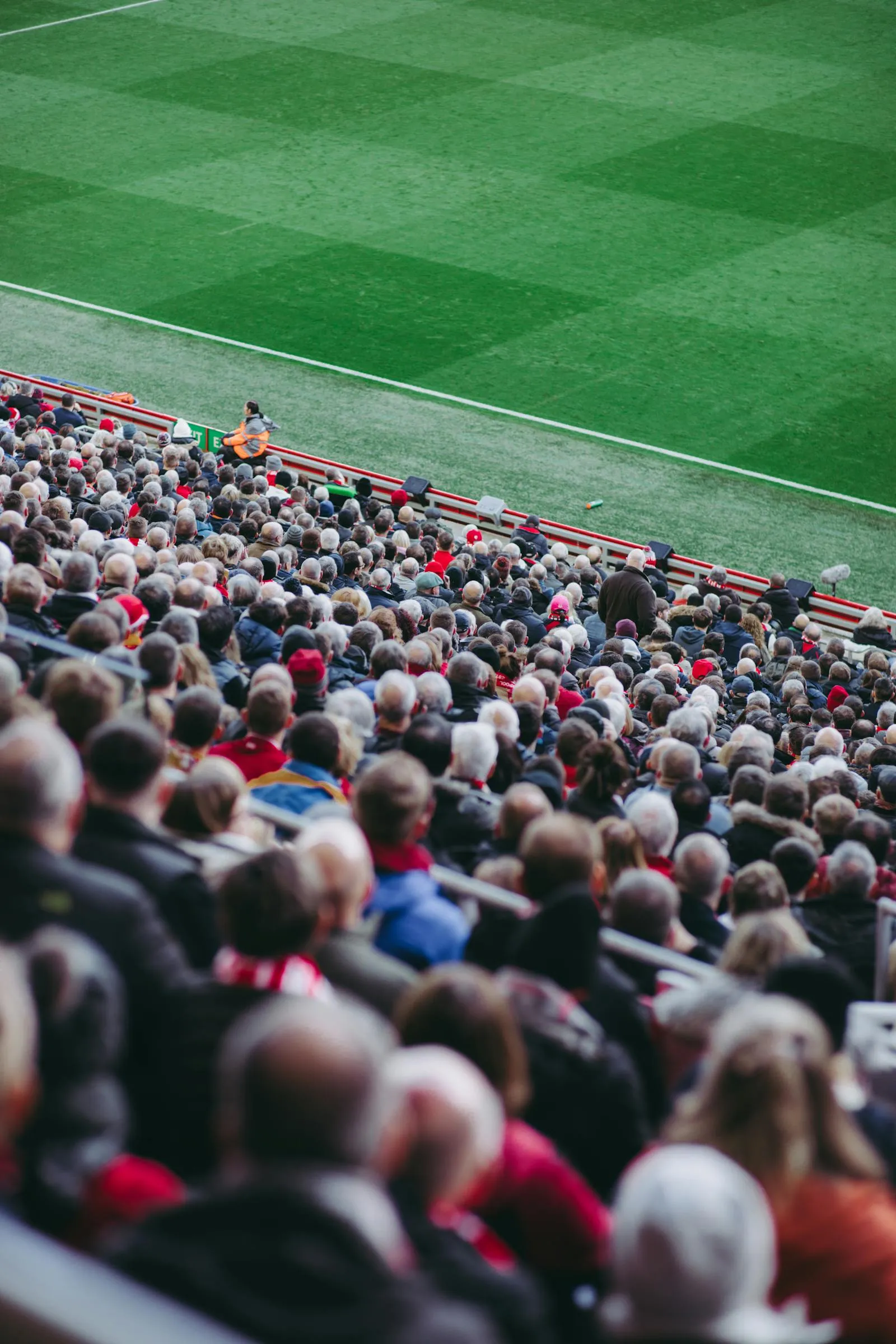 England supporters fill the stands with St George's crosses — Three Lions ahead of the 2026 World Cup