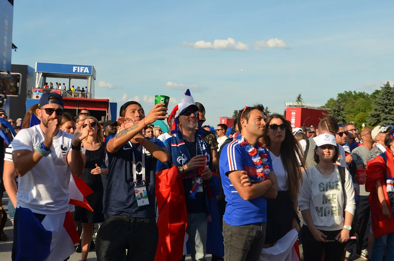 France supporters in the stands — Kylian Mbappé scored twice as France beat Senegal 3-1 at MetLife Stadium on June 16