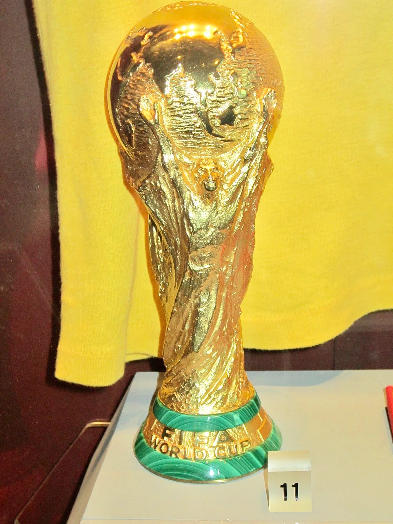 The World Cup trophy displayed before kickoff — a guide to the full World Cup 2026 schedule from opening day to final