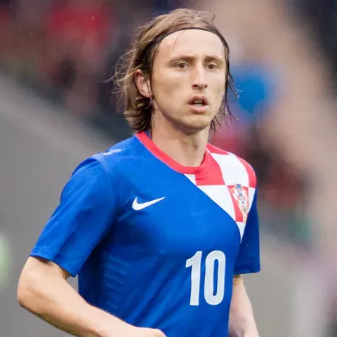 Luka Modrić in Croatia national team kit — AC Milan captain leads Croatia into his fourth and likely final World Cup at 40 in Group L 2026, opposite England in Dallas on June 17